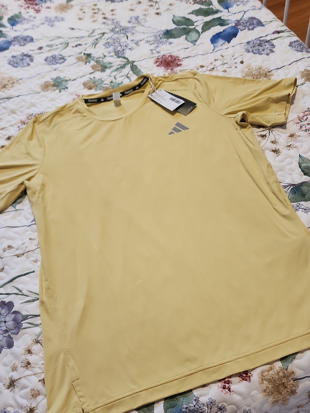 adidas Men’s Light Yellow Athletic Tee